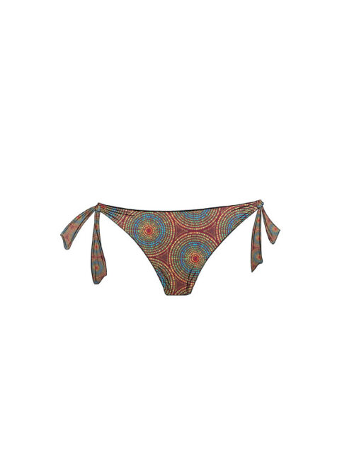 Bikini-Hose Fidschi - Stoff Punto braun