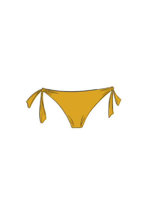 Bikini-Hose Fidschi - Stoff Safran